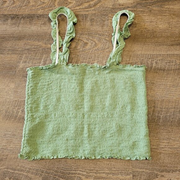 AERIE | Jungle Thrills Smocked Tank Top | Sz. M - Picture 6 of 6